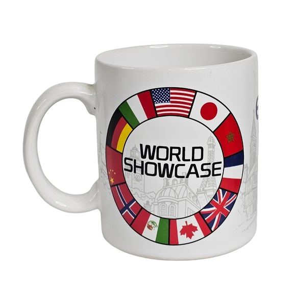 Disney USA Flag Mickey Mouse I Love Epcot Center World Showcase Coffee Mug Cup - Picture 3 of 7